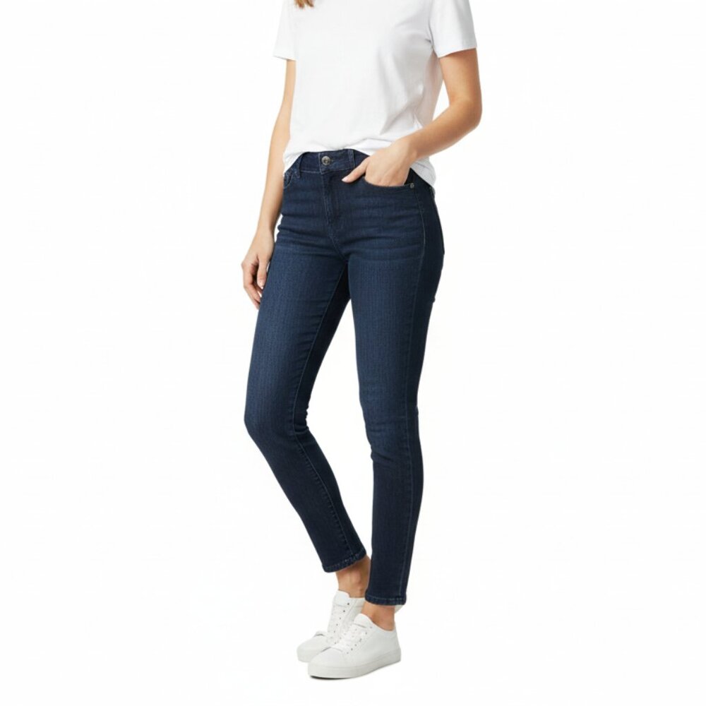 IRIS SETLAKWE Made in Canada Dark Indigo Rinse‎ Stretch Skinny Jeans Size 28